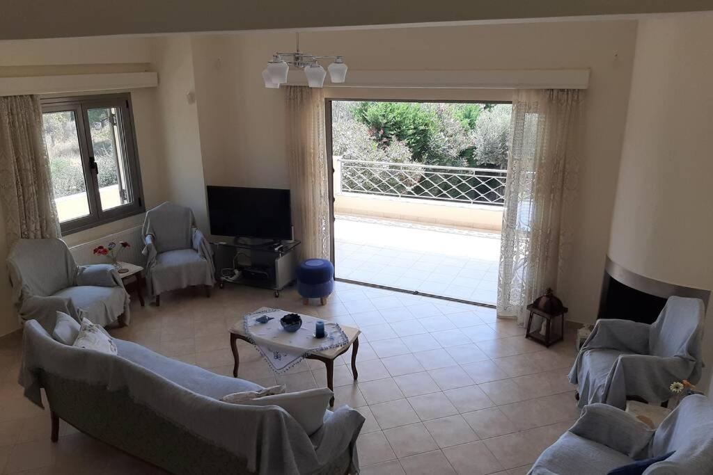 אמרינתוס Seaside Villa Andronikos מראה חיצוני תמונה